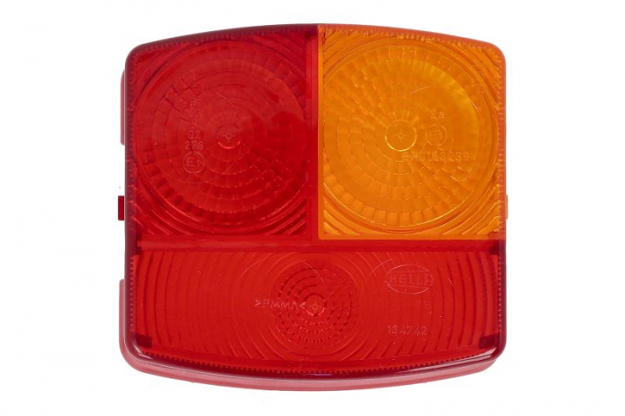 Dispersor stop dreapta (P21W R10W, portocaliu rosu, cu intermitent, cu stop, lumina de parcare, fara proiector) potrivit FENDT 200 S FARMER, 200 SA FARMER, 200 V FARMER, 200 VA FARMER, 203 P FARMER
