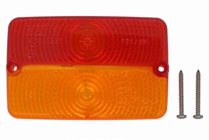 Dispersor stop stanga dreapta (portocaliu rosu, cu intermitent, lumina de parcare) potrivit DEUTZ FAHR 3.30 F, 3.30 V, 3.50 F, 3.50 S, 3.70 F, 3.90 F, 3.90 S, 100, 110, 120, 135 MK2, 135 MK3, 150, 160