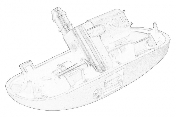 Diuza spalare parbriz fata dreapta potrivit VW TRANSPORTER T6 04.15-