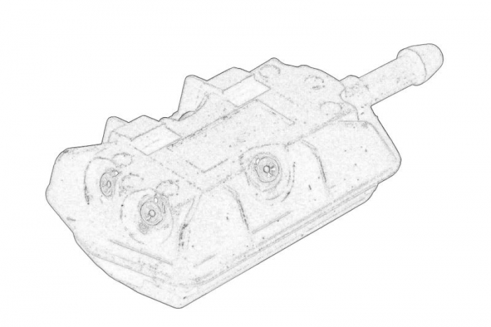Diuza spalare parbriz potrivit MERCEDES potrivit MERCEDES ACTROS, ATEGO 04.96-