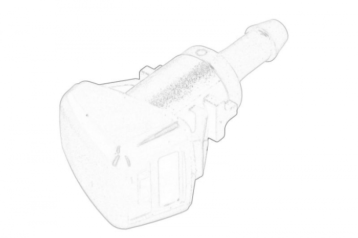 Diuza spalator parbriz Fata Dreapta Stanga (negru) potrivit JEEP COMPASS, PATRIOT 08.06-