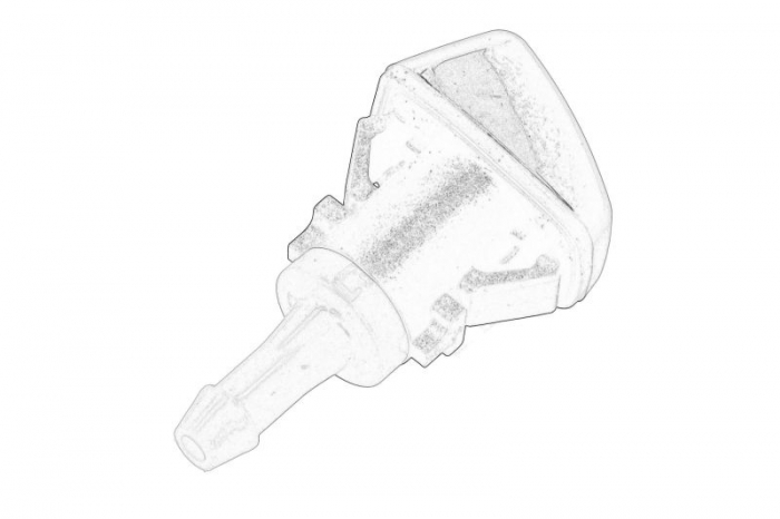 Diuza spalator parbriz Fata Dreapta/Stanga (negru) potrivit JEEP COMPASS, PATRIOT 08.06- [2]