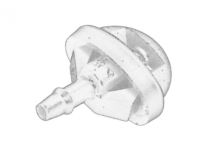 Diuza spalator parbriz Spate (spate) potrivit ABARTH 500 / 595 / 695; FIAT 500, IDEA, PANDA; LANCIA MUSA 09.03- [1]