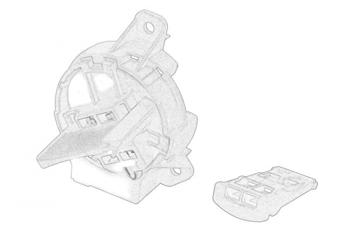 Dulie far (pentru becuri H7) potrivit VW CRAFTER 30-35, CRAFTER 30-50, GOLF VII, SCIROCCO III, SHARAN, TIGUAN, TOURAN 1.0-Electric 05.08- [2]