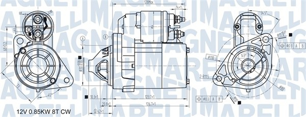 Electromotor (12V, 0,8kW) potrivit NISSAN MICRA C+C III, MICRA II, MICRA III, NOTE 1.0 1.2 1.4 08.92-