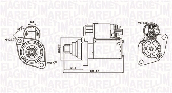 Electromotor (12V, 1,1kW) potrivit AUDI A1, A3, Q3, TT; SEAT ALTEA, ALTEA XL, IBIZA III, IBIZA IV, IBIZA IV SC, LEON, TOLEDO III, TOLEDO IV; SKODA FABIA II, OCTAVIA II, RAPID 1.2-3.6 01.03-