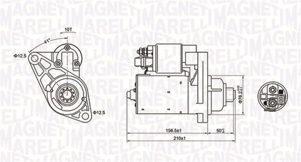 Electromotor (12V, 1,1kW) potrivit AUDI A2, A3; SEAT CORDOBA, IBIZA III; SKODA FABIA I; VW BORA, BORA I, GOLF IV, LUPO I, POLO 1.2-1.9D 09.96-11.09