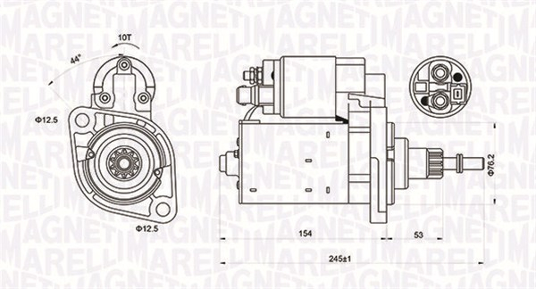 Electromotor (12V, 1,1kW) potrivit AUDI A3, TT; FORD GALAXY I; SEAT ALHAMBRA, CORDOBA, IBIZA II, TOLEDO I; SKODA OCTAVIA I; VW GOLF IV, GOLF V, POLO III CLASSIC 1.8 2.0 11.93-03.10