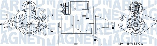 Electromotor (12V, 1,1kW) potrivit CITROEN C1; PEUGEOT 107; TOYOTA AYGO 1.0 06.05-