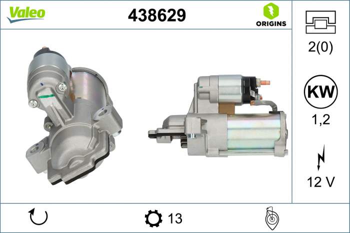 Electromotor (12V, 1,2kW) potrivit FORD FOCUS IV 1.5 09.18- [3]