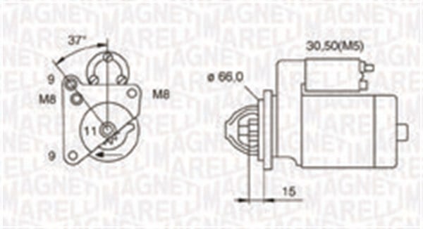 Electromotor (12V, 1,3kW) potrivit CITROEN BERLINGO, BERLINGO MULTISPACE, BERLINGO MINIVAN, C1, C2, C3 I, C3 II, C3 PICASSO, C3 PLURIEL, C4, C4 AIRCROSS, C4 CACTUS 1.4D 1.6D 2.0D 09.01-