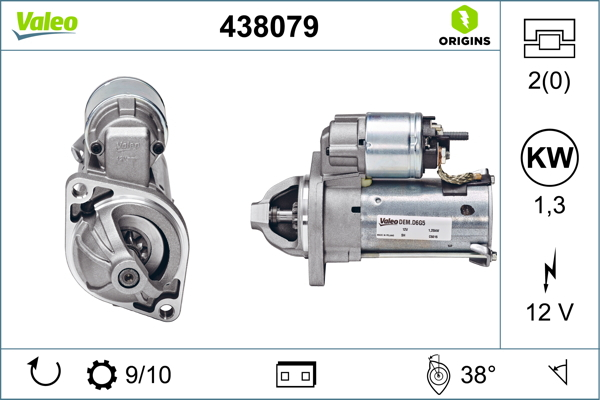 Electromotor (12V, 1,3kW) potrivit MERCEDES A (W168), A (W169), B SPORTS TOURER (W245) 1.5-2.0CNG 03.99-06.12