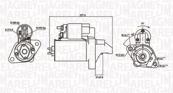 Electromotor (12V, 1,4kW) AUDI A4, A6, A8, ALLROAD, CABRIOLET; SKODA SUPERB I; VW PASSAT 2.4-4.2 intre 1992-2008