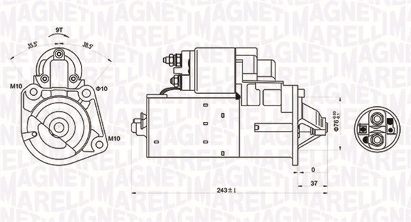 Electromotor (12V, 1,4kW) potrivit VOLVO 850, C70 I, S40 I, S60 I, S70, S80 I, V40, V70 I, V70 II, XC70 I, XC90 I; RENAULT SAFRANE II 1.8-2.5 06.91-09.14