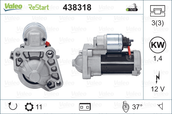 Electromotor (12V, 1,4kW) potrivit VOLVO S60 II, S60 III, S80 II, S90 II, V40, V60 I, V60 II, V70 III, V90 II, XC40, XC60 I, XC60 II, XC90 II 1.5-2.5 10.12-