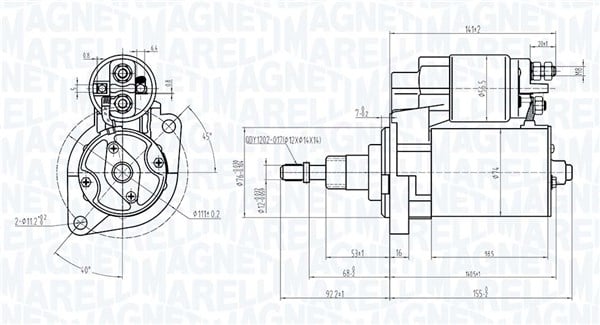 Electromotor (12V, 1,4kW) potrivit VW CORRADO, GOLF II, PASSAT B2, PASSAT B3 B4 1.6-2.0 01.81-05.97