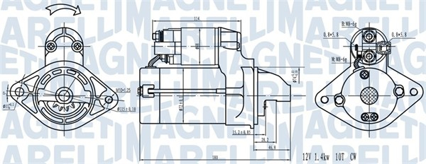 Electromotor (12V, 1,6kW) potrivit TOYOTA COROLLA 1.8 10.05-12.06