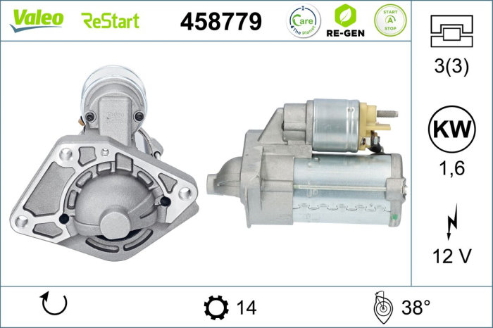Electromotor (12V, 1,6kW, reconditionat) potrivit OPEL VIVARO B; RENAULT TRAFIC III 1.6D 05.14- [3]