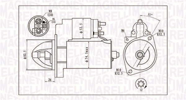 Electromotor potrivit MERCEDES C (C204), C (CL203), C T-MODEL (S203), C T-MODEL (S204), C (W203), C (W204), CLC (CL203), CLK (C209), E T-MODEL (S211), E T-MODEL (S212), E (W211) 2.1D/2.2D/3.5 dupa - ( [3]