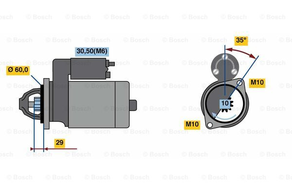 Electromotor potrivit MERCEDES SL (R230), VIANO (W639) 3.0D/5.5/6.0 dupa 2004 - (12V, 1,7kW) [4]