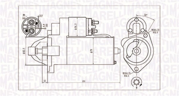 Electromotor (12V, 1,7kW) potrivit AUDI 80 B2, 80 B3, 80 B4, 90 B3, A4 B5, A4 B6, A4 B7, A6 C4, A6 C5; FERRARI 328 GTS, MONDIAL; SEAT ALHAMBRA, CORDOBA, CORDOBA VARIO 1.6D-3.4 08.80-06.08