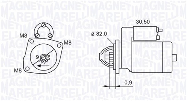 Electromotor (12V, 1,7kW) potrivit FIAT DUCATO 2.3D 07.06-