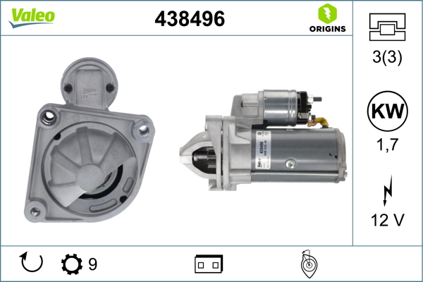 Electromotor potrivit IVECO DAILY VI; FIAT DUCATO 2.0D/2.3D/3.0D dupa 2006 - (12V, 1,7kW) [3]