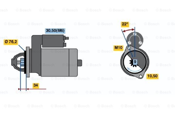 Electromotor potrivit VW PHAETON 3.2 2002-2005 - (12V, 1,7kW) [3]
