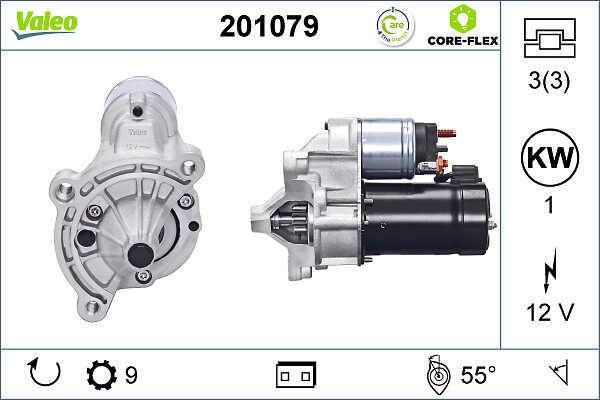 Electromotor (12V, 1kW) potrivit CITROEN BERLINGO, BX, EVASION, JUMPER I, JUMPY II, VISA, XANTIA, XM, XSARA, ZX; FIAT DUCATO, ULYSSE; LANCIA ZETA; PEUGEOT 205 I, 205 II 1.6-2.0D 10.82-12.18