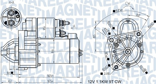 Electromotor (12V, 1kW) potrivit FIAT STILO; LANCIA LYBRA 1.6 10.00-08.08