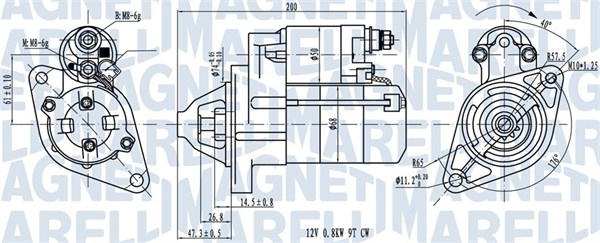 Electromotor (12V, 1kW) potrivit TOYOTA PREMIO, YARIS VIOS, YARIS VERSO 1.3 1.5 2.0 08.99-12.13