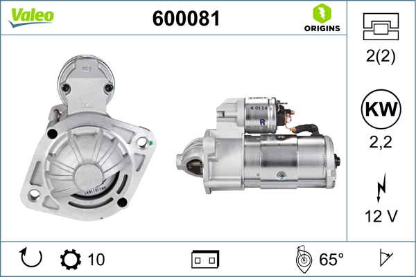 Electromotor (12V, 2,2kW) potrivit HYUNDAI H-1, H-1 STAREX; KIA K2500, PREGIO; MITSUBISHI GALANT VIII, L200, PAJERO CLASSIC, PAJERO II, PAJERO III, PAJERO SPORT I 2.0D 2.5D 12.90-