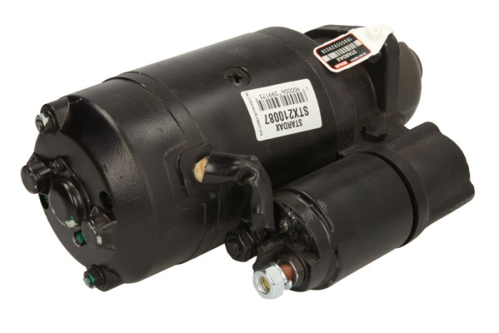 Electromotor (12V, 2,7kW, reconditionat profesional) potrivit ACME 1100, 1200, 1300; AGRIA 4900; BPM 570, 620S, 620SH; HAKO 2000; MOSA 1300, 7000, 220T, 270CB, 270CF, 280, 350CB, 350CSB; PASQUALI 959 [2]