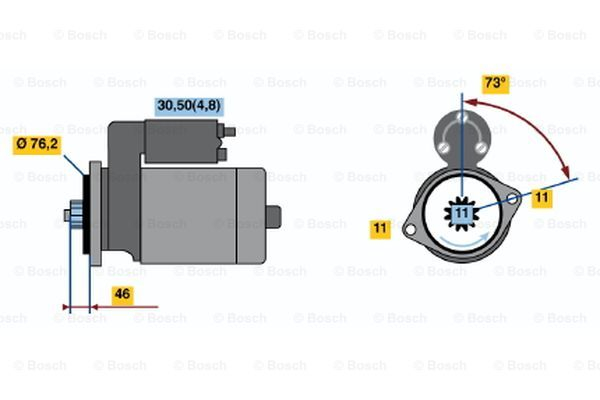 Electromotor potrivit AUDI A3, TT; SEAT ALTEA, ALTEA XL, LEON, TOLEDO III; SKODA OCTAVIA II, SUPERB II; VW CADDY III, CC, EOS, GOLF PLUS, GOLF V, GOLF VI, JETTA III, JETTA IV, PASSAT 1.4-3.6 dupa 20 - [4]