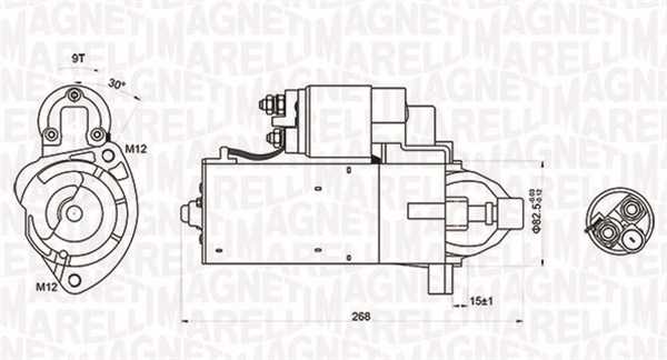 Electromotor (12V, 2kW) AUDI A4, A4 ALLROAD, A6; SEAT EXEO, EXEO ST 1.9D 2.0D intre 2004-2019