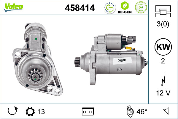 Electromotor potrivit AUDI A1, A3; SEAT ALTEA, ALTEA XL, IBIZA IV, IBIZA IV SC, IBIZA IV ST, LEON, LEON SC, LEON ST, TOLEDO IV; SKODA FABIA II, FABIA III, OCTAVIA II 1.0-2.0D dupa 2008 - (12V, 2kW) [3]