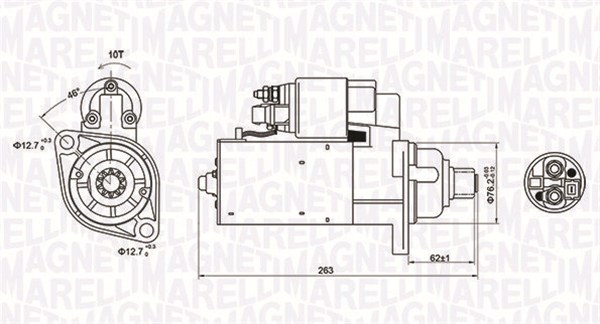 Electromotor (12V, 2kW) potrivit AUDI A3, TT; FORD GALAXY I; SEAT ALHAMBRA, CORDOBA, IBIZA III, LEON, TOLEDO II; SKODA FABIA I, OCTAVIA I; VW BORA, BORA I, GOLF IV, NEW BEETLE, POLO 1.6-3.2 03.95-