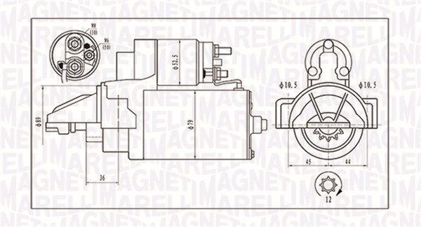 Electromotor (12V, 2kW) potrivit CITROEN JUMPER II; FIAT DUCATO; FORD RANGER, TOURNEO CUSTOM V362, TRANSIT, TRANSIT CUSTOM V362, TRANSIT TOURNEO, TRANSIT V363 2.2D 2.4D 3.2D 04.06-