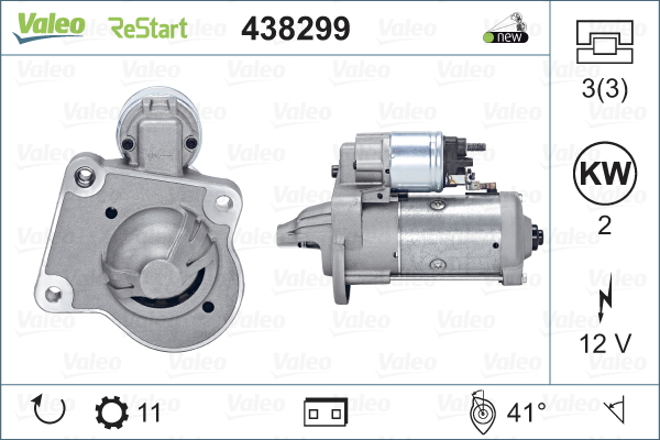 Electromotor (12V, 2kW) potrivit FORD C-MAX, C-MAX II, FOCUS II, FOCUS III, GALAXY II, GRAND C-MAX, MONDEO IV, MONDEO V, S-MAX, TOURNEO CONNECT V408 NADWOZIE WIELKO 1.5D 1.6D 07.04-