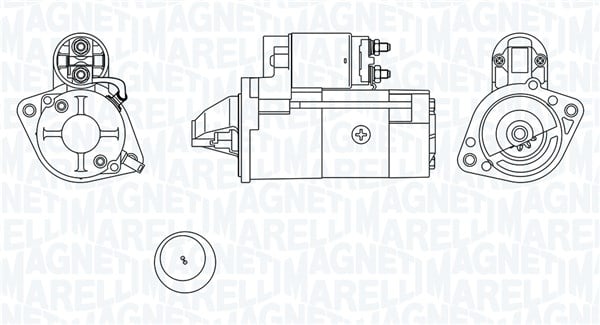 Electromotor (12V, 2kW) potrivit KIA K2500, PREGIO; MITSUBISHI L200, PAJERO CLASSIC, PAJERO II, PAJERO PININ I, PAJERO SPORT I 2.0 2.5D 12.90-