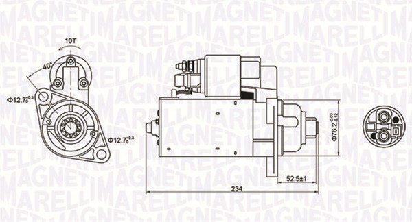 Electromotor (12V, 2kW) potrivit SEAT CORDOBA, IBIZA III; SKODA FABIA I, FABIA I PRAKTIK, ROOMSTER, ROOMSTER PRAKTIK; VW FOX, POLO, POLO IV 1.4D 1.9D 11.99-04.12