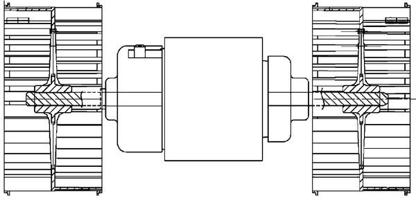 Electromotor ventilator habitaclu (24V) potrivit MERCEDES ACTROS MP2 / MP3 dupa 2002 [4]