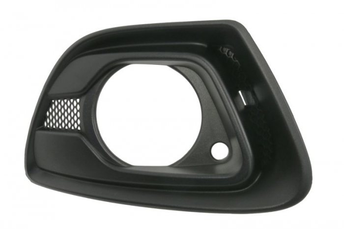Element bara dreapta (fara logo, cu gauri pentru lampa de ceata, plastic, negru) potrivit OPEL ASTRA J Hatchback 3D 09.12-06.15