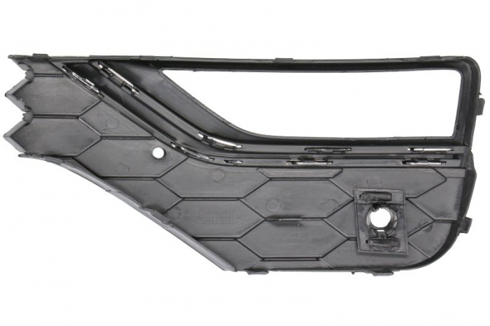 Element bara fata dreapta (cu dungi crom, cu orficii lampa ceata, plastic, negru) potrivit VW AMAROK 2H 05.16-05.22 [2]