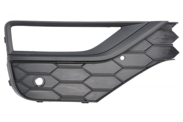 Element bara fata dreapta (cu dungi negre, cu orficii lampa ceata, plastic, negru) potrivit VW AMAROK 2H 05.16-05.22