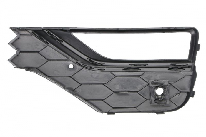 Element bara fata dreapta (cu dungi negre, cu orficii lampa ceata, plastic, negru) potrivit VW AMAROK 2H 05.16-05.22 [2]