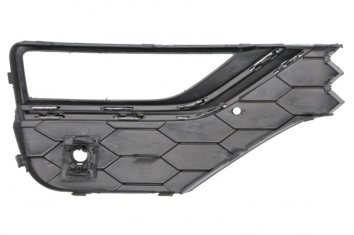Element bara fata stanga (cu dungi crom, cu orficii lampa ceata, plastic, negru) potrivit VW AMAROK 2H 05.16-05.22 [2]