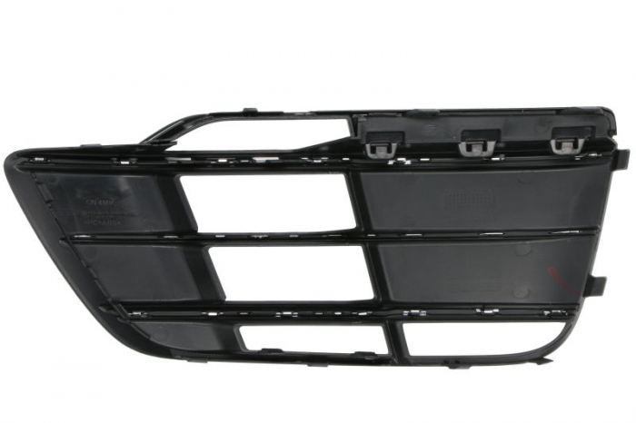 Element bara fata stanga (cu dungi crom, plastic, negru lucios/crom, S-LINE) potrivit AUDI Q5 FY 01.17-10.20 [2]