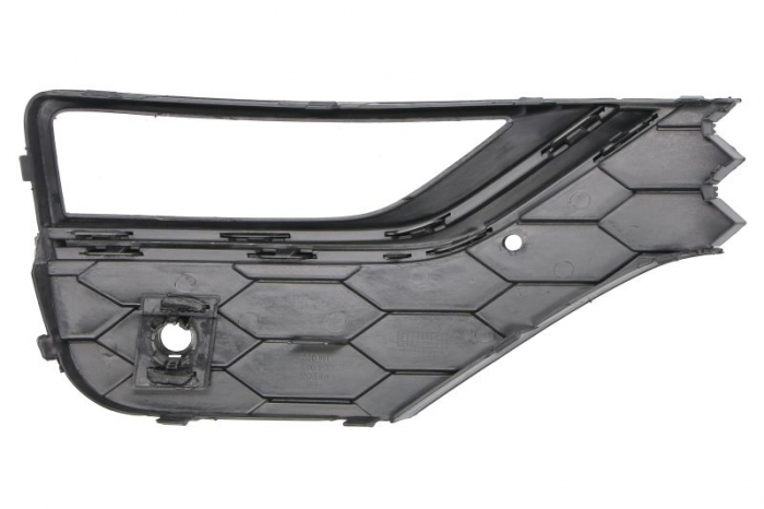Element bara fata stanga (cu dungi negre, cu orficii lampa ceata, plastic, negru) potrivit VW AMAROK 2H 05.16-05.22 [2]