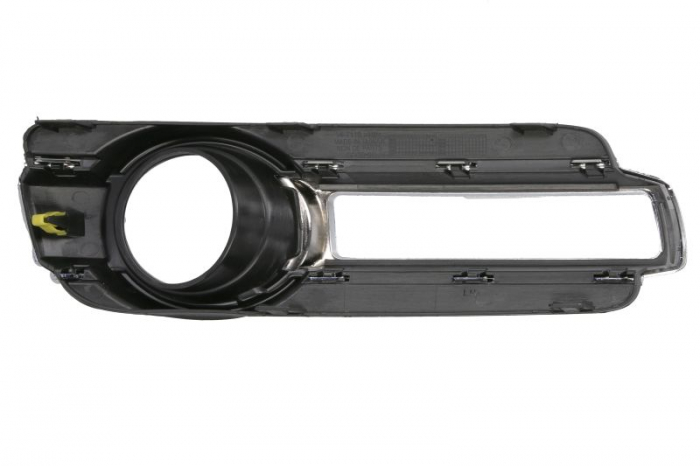 Element bara fata stanga (cu orficii lampa ceata, negru/crom) potrivit MITSUBISHI PAJERO IV FL 01.15- [2]